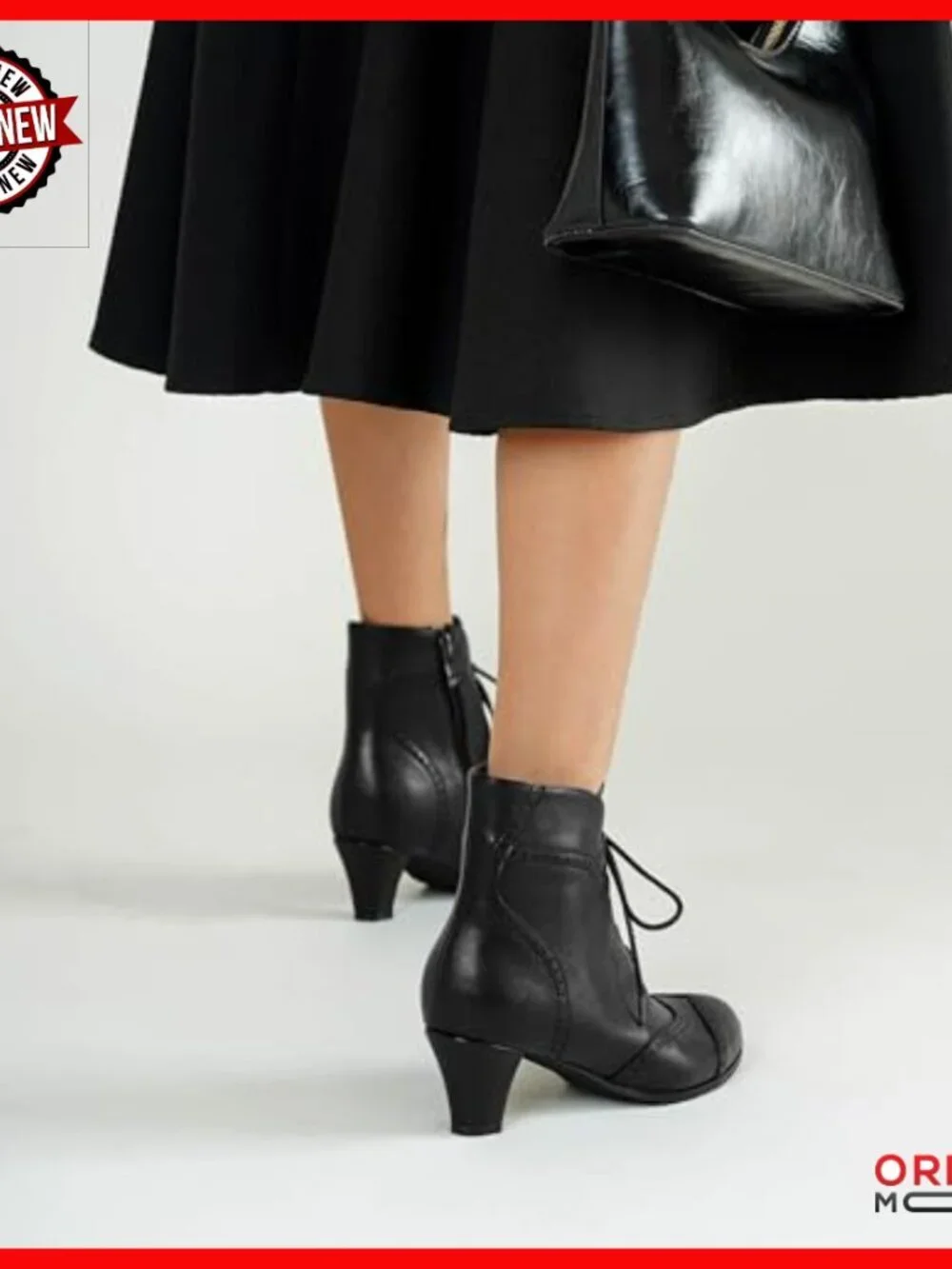 Women's Lace Up Ankle Boots Side Zipper Victorian Block Heel Booties